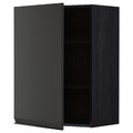 METOD Wall cabinet with shelves, black/Upplöv matt anthracite, 60x80 cm