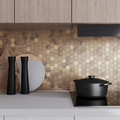 GoodHome Mosaic Tile Enaide 30 x 30 cm, 1pc, hexagon, copper