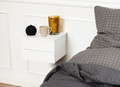 Wall-Mounted Bedside Table Nightstand Avignon, white