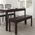 EKEDALEN Bench, dark brown, 105x36 cm