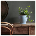 TRUMPETBUSKE Plant pot, in/outdoor blue, 15 cm