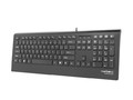 Natec Wired Keyboard BARRACUDA Slim USB, black