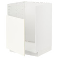 METOD Base cab f TALLSJÖN sink, white/Vallstena white, 60x60 cm