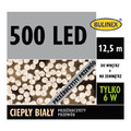 Christmas Lights 500 LED Bulinex 12.5 m, indoor/outdoor, transparent, warm white