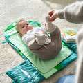 GRÖNFINK Babycare mat, foldable/green, 70x35 cm