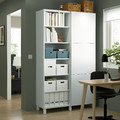 BESTÅ Storage combination with doors, white, Lappviken/Stubbarp white, 120x42x202 cm