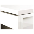 BESTÅ BURS Desk, high-gloss white, 120x40 cm