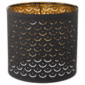 NYMÖ Lamp shade, black/brass colour, 24 cm