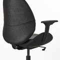 HATTEFJÄLL Office chair with armrests, Smidig black/black