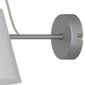 GoodHome Wall Lamp Syenite 1-p E27, silver