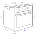 BEJUBLAD Forced air oven, white glass