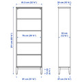 IDANÄS TV storage combination, white, 325x40x211 cm