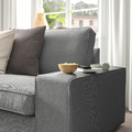 KIVIK Corner sofa, 6-seat w chaise longue, Tibbleby beige/grey