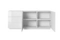 Cabinet with 2 Doors & 3 Drawers Asha 167cm, gloss white