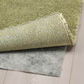 STOENSE Rug, low pile, light olive-green, 80x150 cm