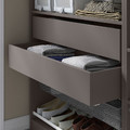 KOMPLEMENT Drawer, dark grey, 100x35 cm