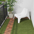 RUNNEN Floor decking, outdoor, artificial grass, 0.81 m²