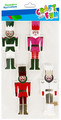 Christmas Stickers Nutcracker 3D 4pcs