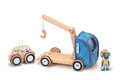 LILLIPUTIENS Wooden tug with a movable hook and a donkey car Ignace 2+