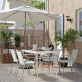 TORPARÖ Chair with armrests, outdoor, white