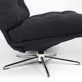 DYVLINGE Swivel armchair, Kelinge black