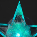 Christmas LED Decoration Star, with suction cup, multicolour, battery-operated