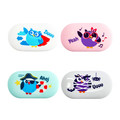 Eraser Oval 24pcs, assorted patterns