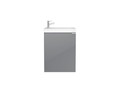 GoodHome Hanging Basin Cabinet Imandra 44 cm, grey