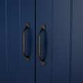 SKRUVBY Storage combination, black-blue, 190x90 cm