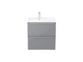 Wall-mounted Basin Cabinet GoodHome Imandra 60cm, grey