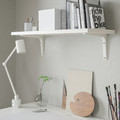 BERGSHULT / TOMTHULT Shelf with bracket, white, 80x30 cm