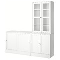 HAVSTA Storage combination w sliding doors, white, 202x47x212 cm