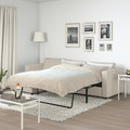 VIMLE 3-seat sofa-bed with chaise longue, with wide armrests/Gunnared beige