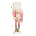 Christmas Tree Decoration Nutcracker 12cm Set of 2pcs, pink