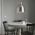 SVARTNORA Pendant lamp, stainless steel effect, 38 cm