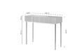 Modern Console Table Dresser Dressing Table Nicole, cashmere, black legs