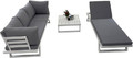 Garden Outdoor Furniture Set, modular, aluminium