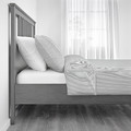 HEMNES Bed frame, grey stained, 160x200 cm