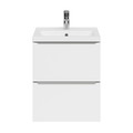 Goodhome Wall-mounted Basin Cabinet Imandra Slim 50cm, white