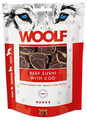 Woolf Complementary Snack for Dogs Beef Sushi With Cod 100g