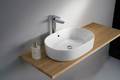 Roca Counter-mounted Basin Domus 55 x 39 cm, white