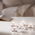 GLASIG Tealight holder, clear glass, 5x5 cm, 5 pack