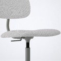 BLECKBERGET Swivel chair, Klovsta white/grey