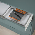 ALEX Drawer unit on castors, grey-turquoise, 67x66 cm