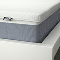 VESTERÖY Mattress and mattress pad, medium firm light blue/Nisseholm white, 140x200 cm