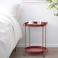 LIVELYCKE Tray table, red, 50 cm