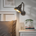 ANKARSPEL Wall lamp, wired-in installation, pewter effect