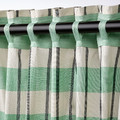 GLANSHAGTORN Curtain, 1 piece, green white/black, 300x250 cm