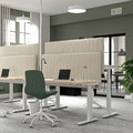 MITTZON Acoustic screen for desk, Gunnared beige, 165x72 cm