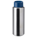 UNDERSÖKA Insulated travel mug, stainless steel/dark blue, 0.7 l